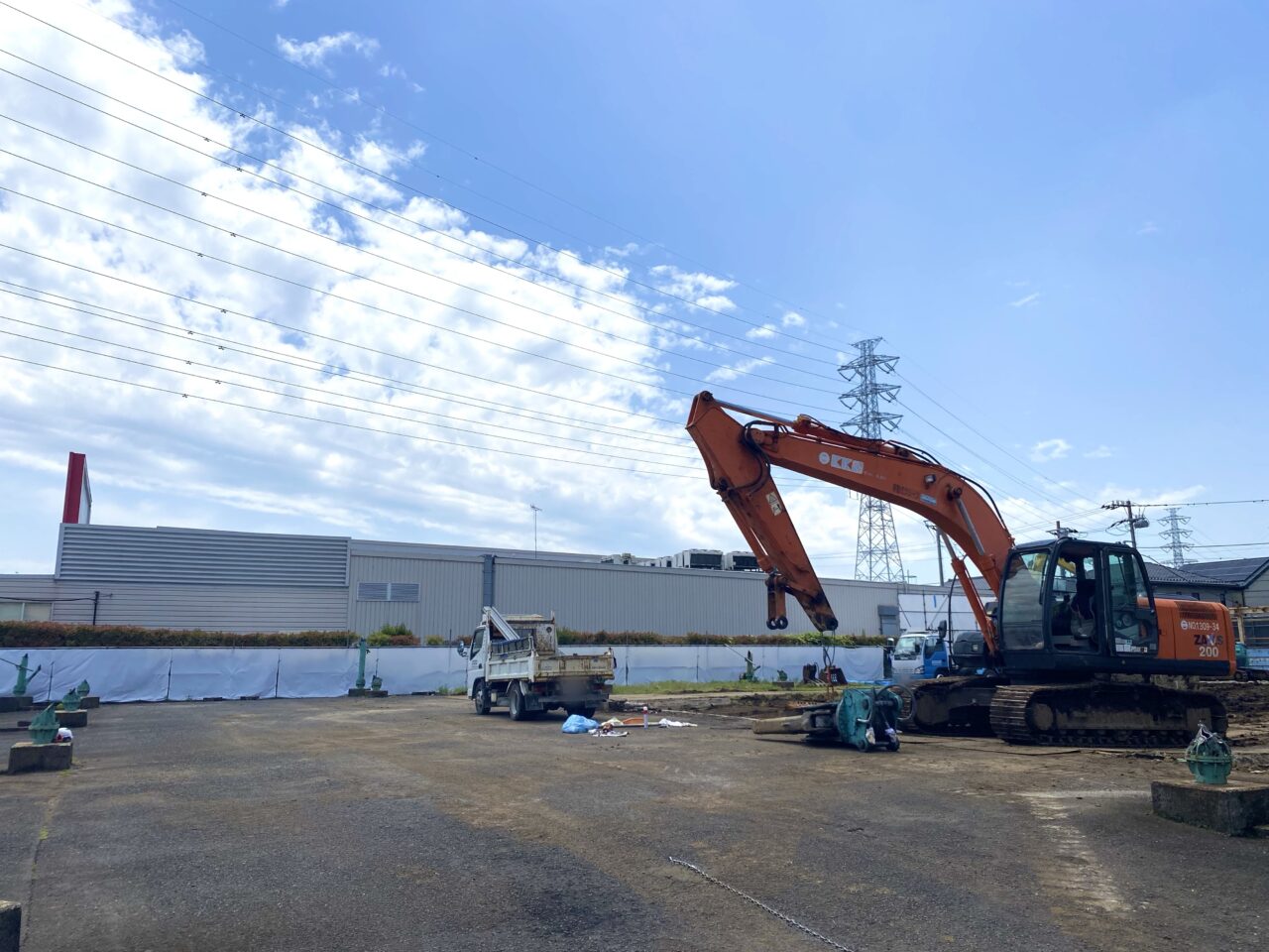 平塚市河内竹ノ花ゴルフ練習場解体工事