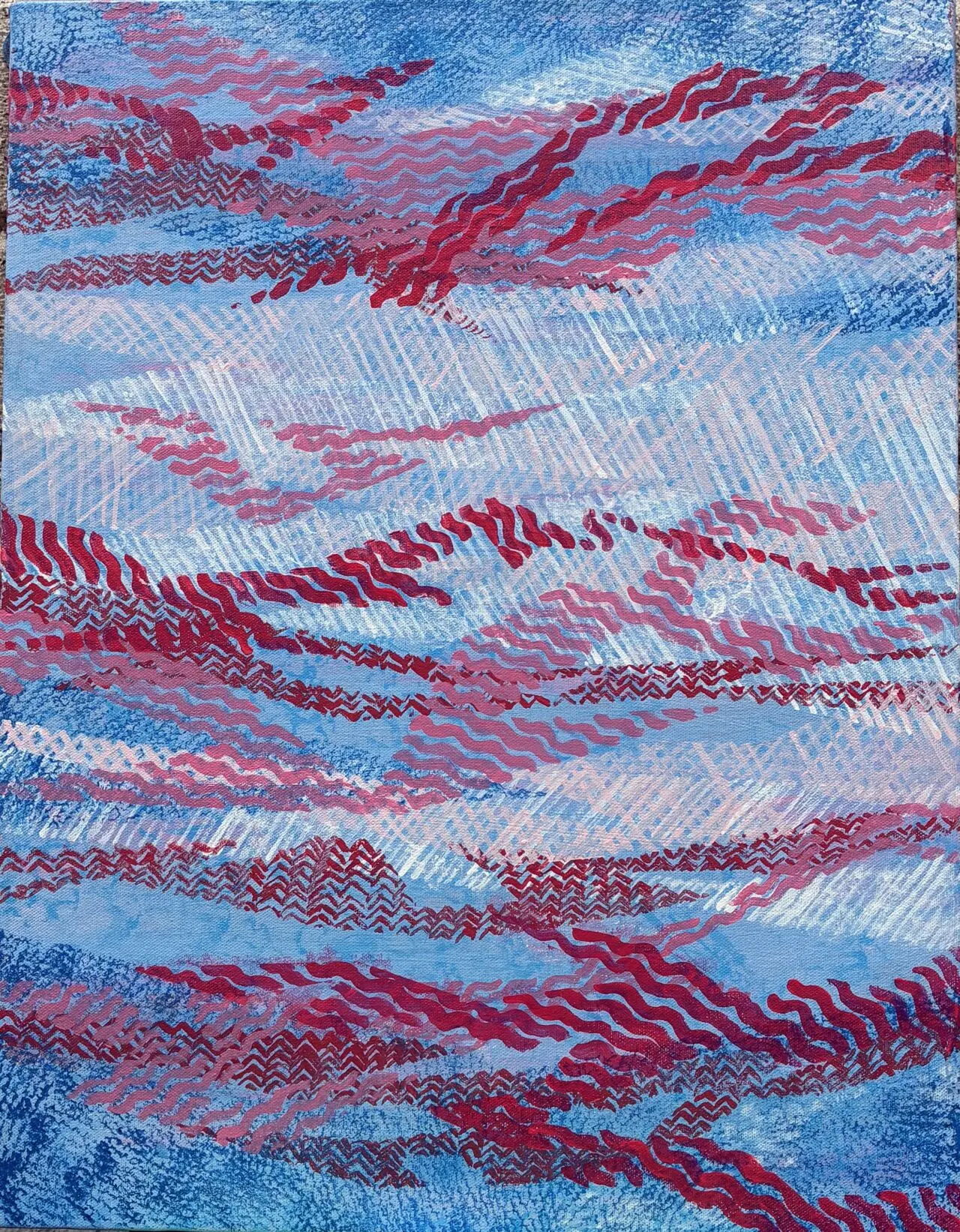 鈴木憲子さんのアクリル画